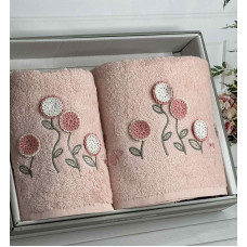 Piante ramaska pembe 3D 2в1 бавовняні рушники.Туреччина.