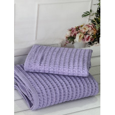 MaMe manhetten lila 2в1 вафельні рушники (баня+обличчя). Туреччина