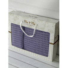 MaMe manhetten lila 2в1 вафельні рушники (баня+обличчя). Туреччина