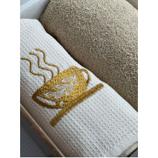 Suvari kofe 003 3в1 см., набір рушників (махра / вафелька).