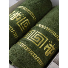 Moz versace yesil 2в1подарунковий набір рушників.