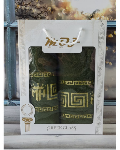 Moz versace yesil 2в1подарунковий набір рушників.