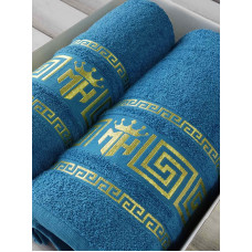 Moz versace blue 2в1подарунковий набір рушників.