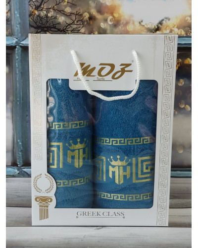Moz versace blue 2в1подарунковий набір рушників.