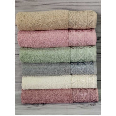 Mame Dalga см., 6 шт/уп. махрові рушники. Бавовна. Туреччина