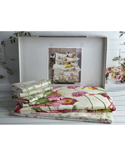 16FHX329 сатинова постільна білизна, євро розмір. Word of dream.