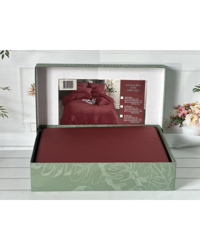 Kiremit сатинова постільна білизна євро розміру. Word of dream.