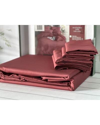 Kiremit сатинова постільна білизна євро розміру. Word of dream.