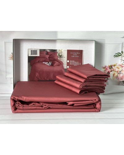 Kiremit сатинова постільна білизна євро розміру. Word of dream.