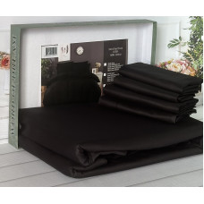 Siyah сатинова постільна білизна євро розміру. Word of dream.