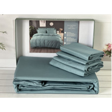 Petrol сатинова постільна білизна євро розміру. Word of dream.