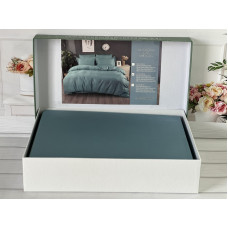 Petrol сатинова постільна білизна євро розміру. Word of dream.