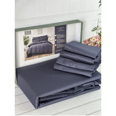 Antrasit сатинова постільна білизна євро розміру. Word of dream.