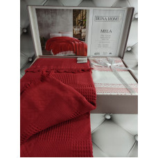 Mela kirmizi Літній набір з вафельним покривалом. Irina Home Туреччина