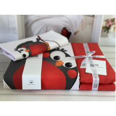 Bird дитча полуторна постільна білизна. Ранфорс. Romeo home Туреччина.