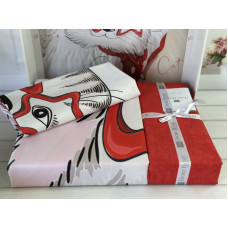 Cat дитча полуторна постільна білизна. Ранфорс. Romeo home Туреччина.