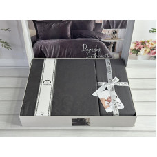 Ramses Grey жаккардова постіль, євро розмір. Romeo home Туреччина.