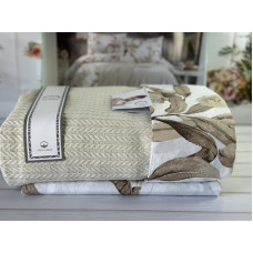 Bej Літній набір з Плед машинна в'язка. Romeo home Туреччина