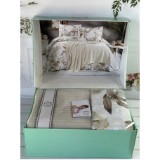 Bej Літній набір з Плед машинна в'язка. Romeo home Туреччина