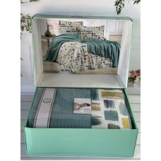 Yesil Літній набір з Плед машинна в'язка. Romeo home Туреччина