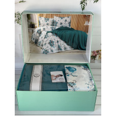 Petrol Літній набір з Плед машинна в'язка. Romeo home Туреччина