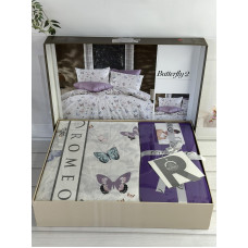 Poplin Butterfly 2 постіль з поплин.  розмір. Romeo home Туреччина.