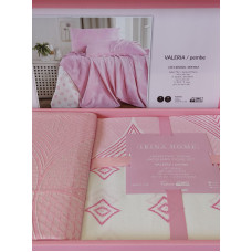 Valeria pembe Літній набір Летнее джакардовое покрывало. Irina Home Туреччина