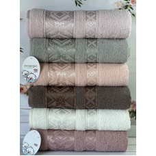 Vip cotton Falfa махрові рушники см., 6 шт/уп. CestepeТуреччина.