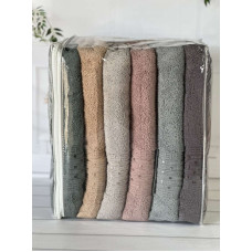 Micro delux Noval рушники см., 6 шт/уп. Мікрокоттон. CestepeТуреччина.