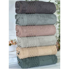 Micro delux Noval рушники см., 6 шт/уп. Мікрокоттон. CestepeТуреччина.