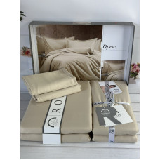 Tensel Drew Bej сатинова постільна білизна.  розмір. Romeo home Туреччина.
