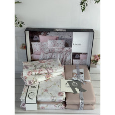 Luna сатинова постільна білизна.  розмір. Romeo home Туреччина.