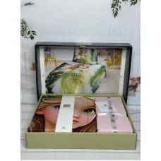 Sarila yesil дитяча полуторна постільна білизна. Ранфорс. Romeo home Туреччина.