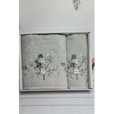 Piante sacura mint 3D 2в1 бавовняні рушники.Туреччина.