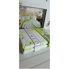Poplin Sakura yesil постіль з поплин.  розмір. Romeo home Туреччина.