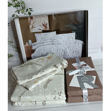 Poplin Flora kahve постіль з поплин.  розмір. Romeo home Туреччина.