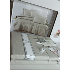 Poplin Goroh bej постіль з поплин.  розмір. Romeo home Туреччина.
