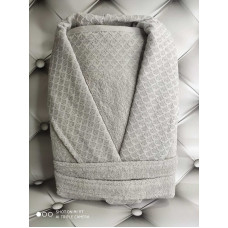 Mila gri Pupilla чоловічій халат + рушник 50х90см.