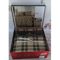 Etch євро розміру фланелева постільна білизна. Бавовна. Belizza Туреччина.