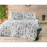 Vector євро розміру фланелева постільна білизна. Бавовна. Belizza Туреччина.