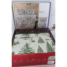 Vector євро розміру фланелева постільна білизна. Бавовна. Belizza Туреччина.