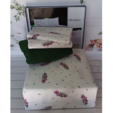 Obsidian євро розміру фланелева постільна білизна. Бавовна. Belizza Туреччина.