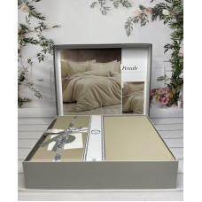 Tensel Percale bej сатинова постільна білизна.  розмір. Romeo home Туреччина.