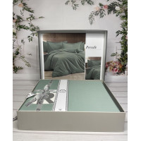 Tensel Percale yesil сатинова постільна білизна.  розмір. Romeo home Туреччина.
