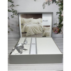 Tensel Percale krem сатинова постільна білизна.  розмір. Romeo home Туреччина.