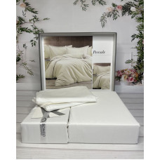 Tensel Percale krem сатинова постільна білизна.  розмір. Romeo home Туреччина.