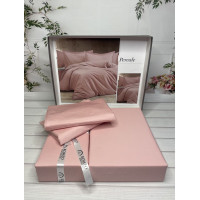 Tensel Percale koral сатинова постільна білизна.  розмір. Romeo home Туреччина.