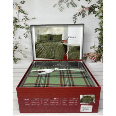 Cipher євро розміру фланелева постільна білизна. Бавовна. Belizza Туреччина.