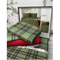 Cipher євро розміру фланелева постільна білизна. Бавовна. Belizza Туреччина.