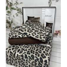 Zebraal євро розміру фланелева постільна білизна. Бавовна. Belizza Туреччина.